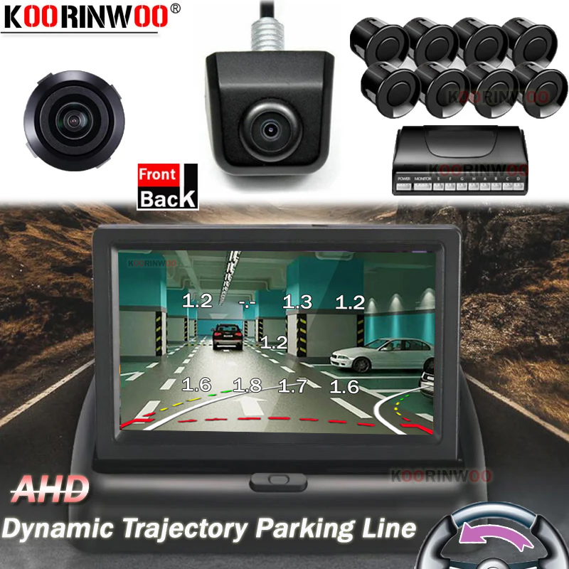 Car Parking Sensor 8 Sensor Front Rear - 쿠린우 자동차 주차 8센서 키트 파크트로닉스