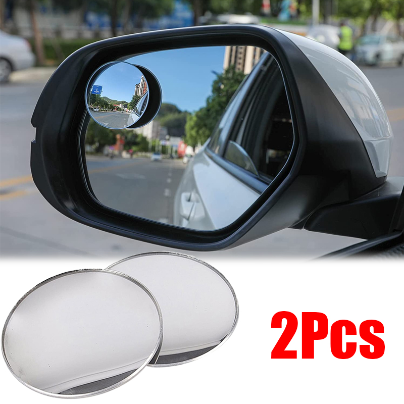 Blind Spot Mirror Wide Angle Convex 2Pcs - 360 도 자동차 사각 지대 거울