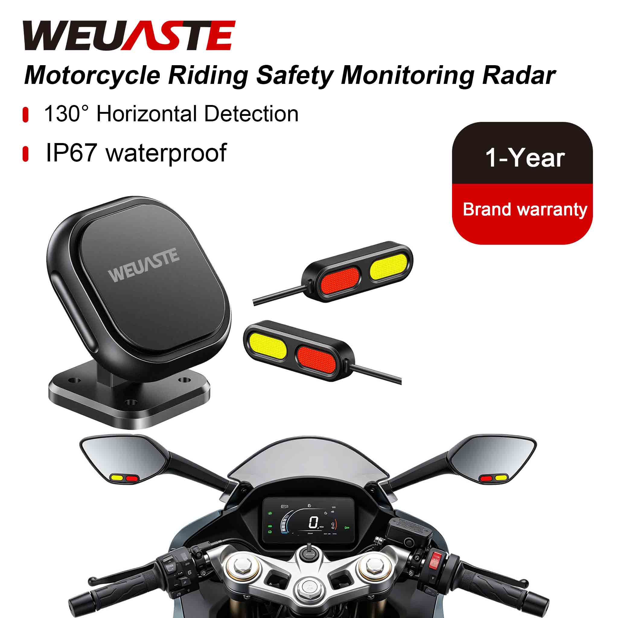 Blind Spot Detection System 24Ghz Radar - WEUASTE BSD01 오토바이 BSD 안전 시스템