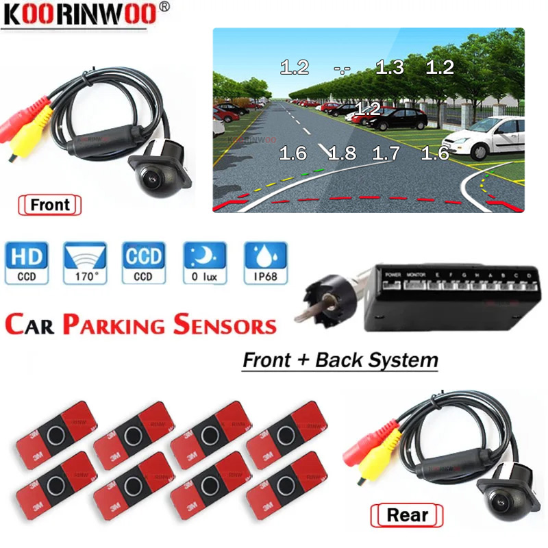 Car Parking Sensor 8 Sensor Front Rear - Koorinwoo 스마트 시스템 주차 센서, 자동차