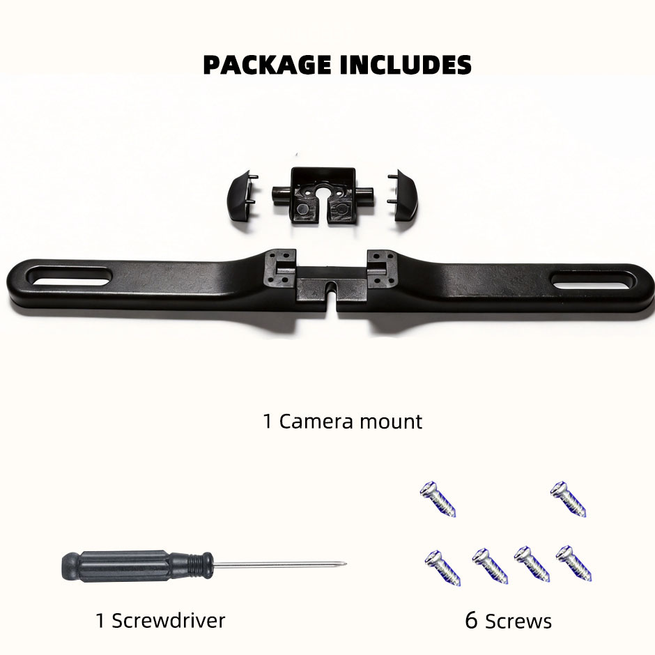 License Plate Backup Camera Frame Mount - 후방 카메라 번호판 브래킷 대시보드 후방