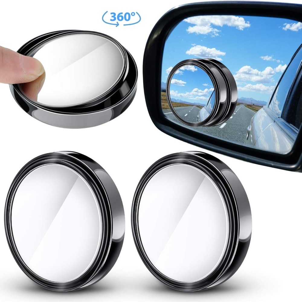 Blind Spot Mirror Wide Angle Convex 2Pcs - 2개 360도 조절 가능 사각지대 미러