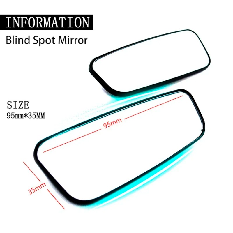 2개입 360도 조절 가능 사각지대 미러, 자동차 보조 - Blind Spot Mirror Wide Angle Convex 2Pcs 리뷰 및 가격