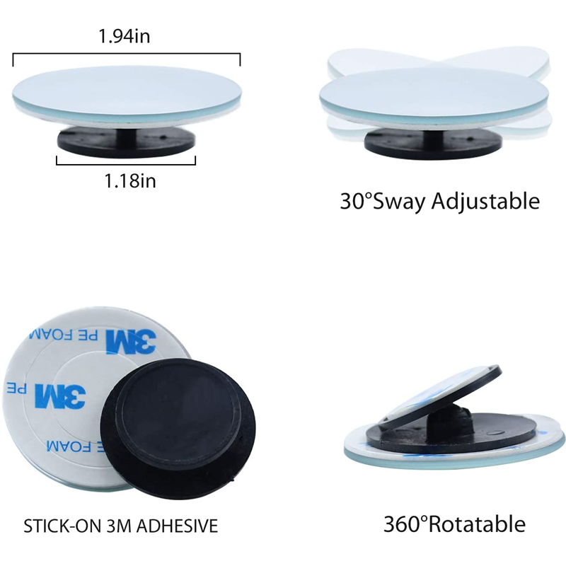 360 도 자동차 사각 지대 거울 조정 가능한 2 면  - Blind Spot Mirror Wide Angle Convex 2Pcs 리뷰 및 가격