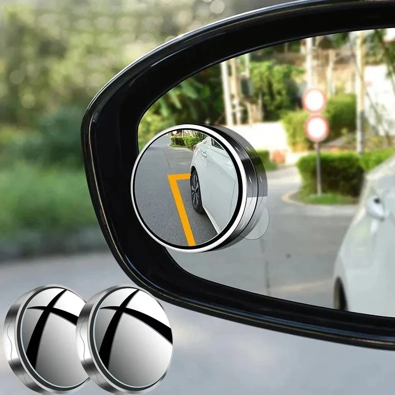2개입 원형 볼록 광각 자동차 미러, 흡착식 차량 사각 - Blind Spot Mirror Wide Angle Convex 2Pcs 리뷰 및 가격