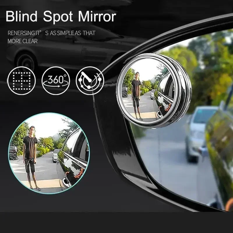 차량용 원형 프레임 볼록형 사각지대 거울 2개, 360 - Blind Spot Mirror Wide Angle Convex 2Pcs 리뷰 및 가격