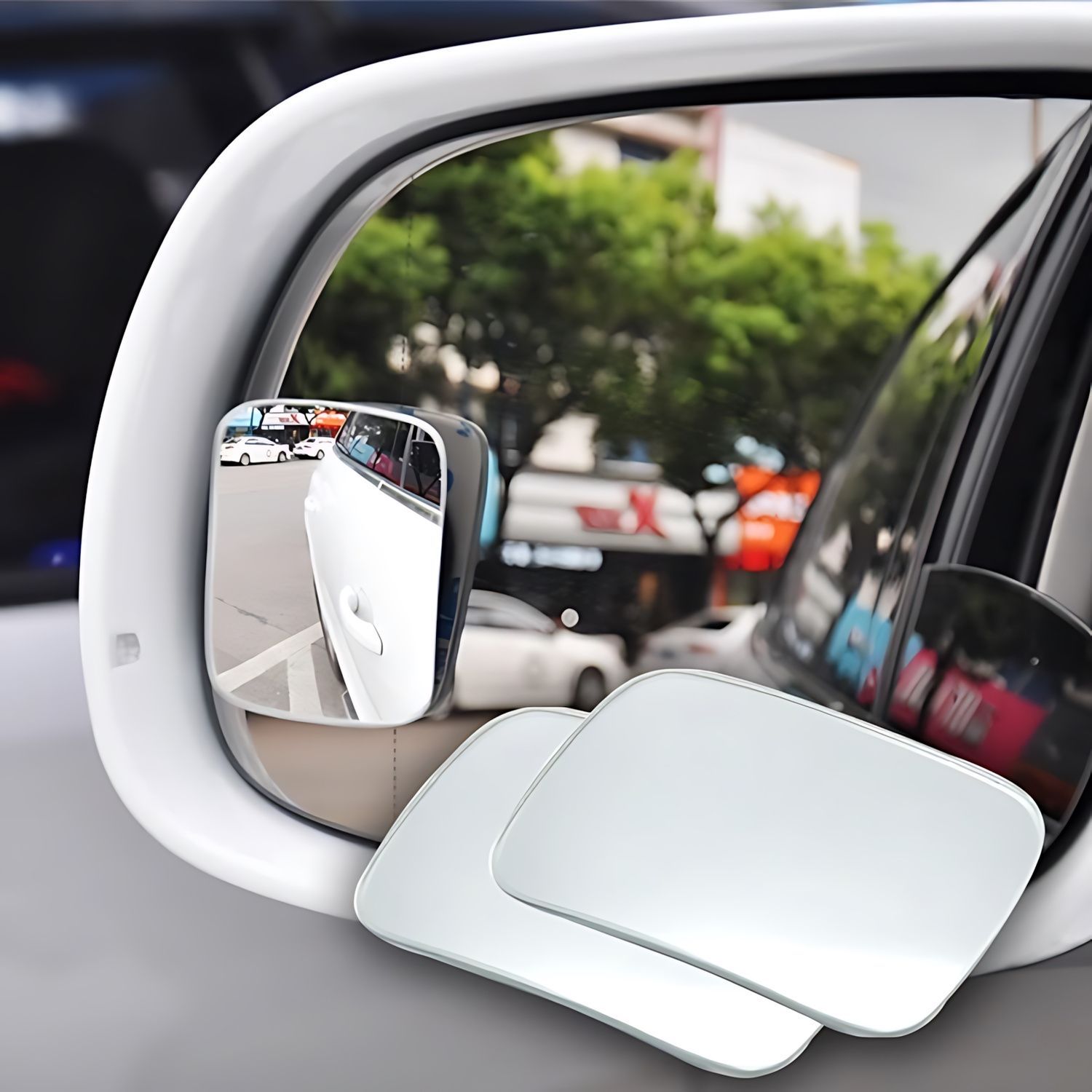 2PCS 자동차 사각지대 미러 360도 조절 가능 자동 - Blind Spot Mirror Wide Angle Convex 2Pcs 리뷰 및 가격