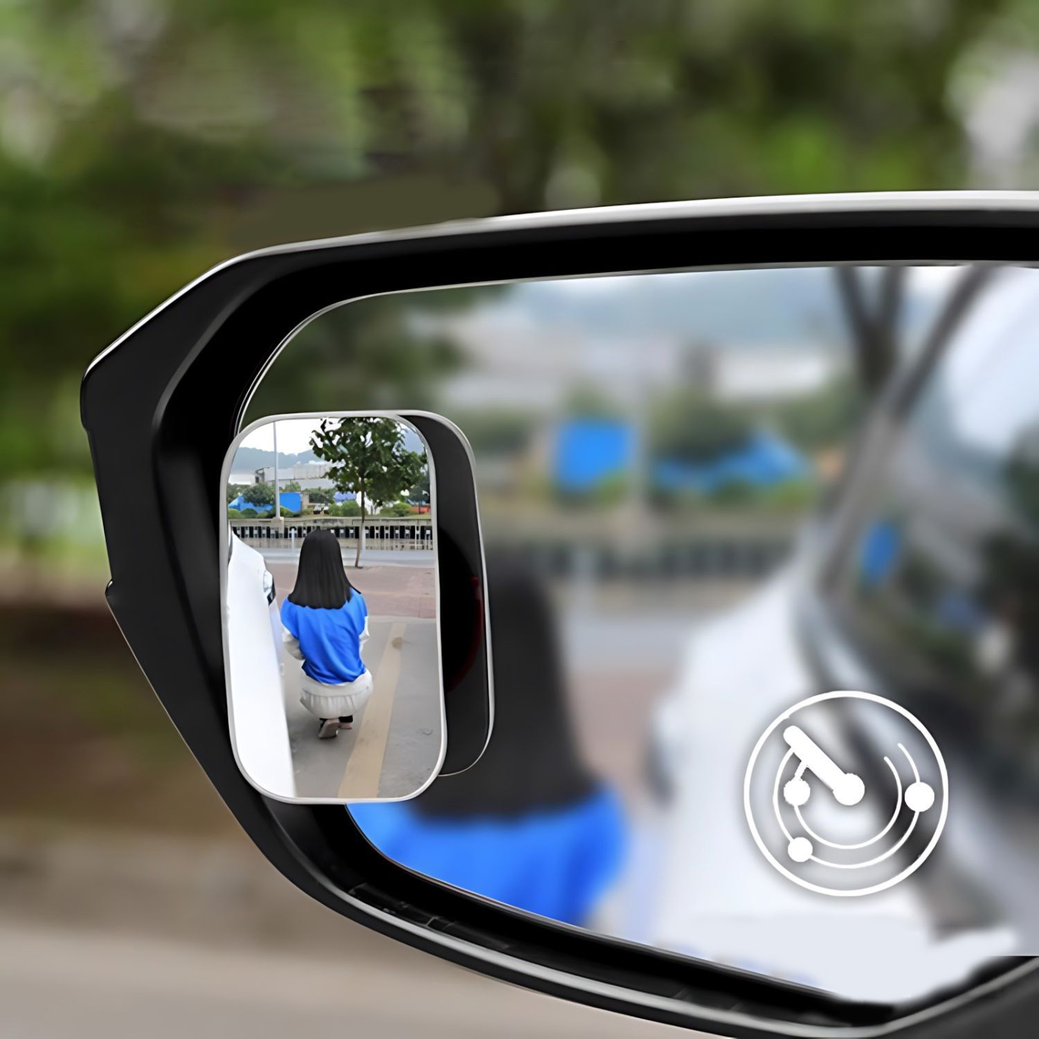 2PCS 자동차 사각지대 미러 360도 조절 가능 자동 - Blind Spot Mirror Wide Angle Convex 2Pcs 리뷰 및 가격
