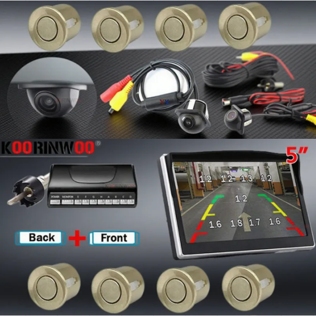 Koorinwoo 전자기 주차 센서 8개의 자동차 파크 - Car Parking Sensor 8 Sensor Front Rear 리뷰 및 가격