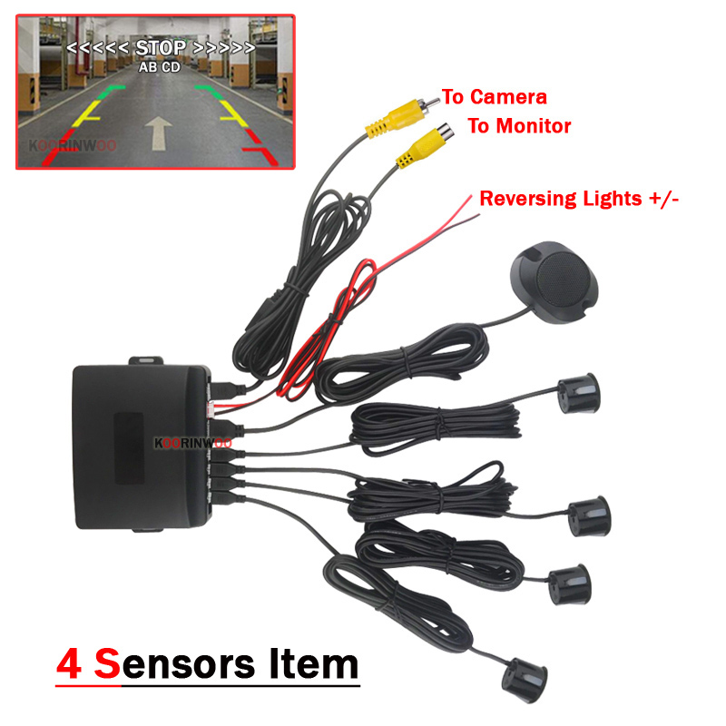Koorinwoo 가시 비디오 자동차 주차 센서 8/6 - Car Parking Sensor 8 Sensor Front Rear 리뷰 및 가격