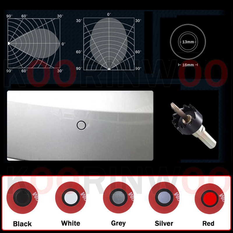 코린우 자동차 주차 센서 8개 (전면 + 후면) 원형  - Car Parking Sensor 8 Sensor Front Rear 리뷰 및 가격